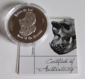 Ghana 2016 Tattoo Art Skulls "Year of the Monkey" 1 oz Silber Ag .999 Proof RAR! - Bild 1 von 4