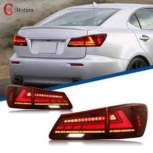 HC LED Tail Lights For Lexus IS250 IS350 ISF 2006-2013 Red Sequential Rear Lamps - Bild 1 von 17