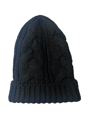 Новый старый темно-синий унисекс черный свитер трикотажа широкие манжеты Beanie шляпа один размер - Изображение 1 из 4