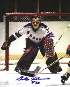Autographed Gilles Villemure New York Rangers 8x10 Photo COA - Picture 1 of 1