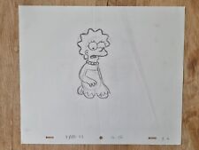 SIMPSONS TV Show Original Cartoon Animation Art Cel Drawing LISA Simpson #48