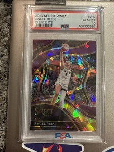 2024 Select WNBA Angel Reese Courtside Purple Ice/149 PSA 10 Rookie RC LSU Sky - Imagen 1 de 2