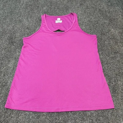 Columbia Shirt Womens Large Pink Cotton Tank Pullover Sweat Activated Cooling - Image 1 of 4