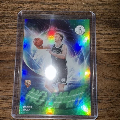2025/26 Topps Chrome No Limits Green Refractor Danny Wolf Brooklyn Nets 74/99 - Image 1 of 3