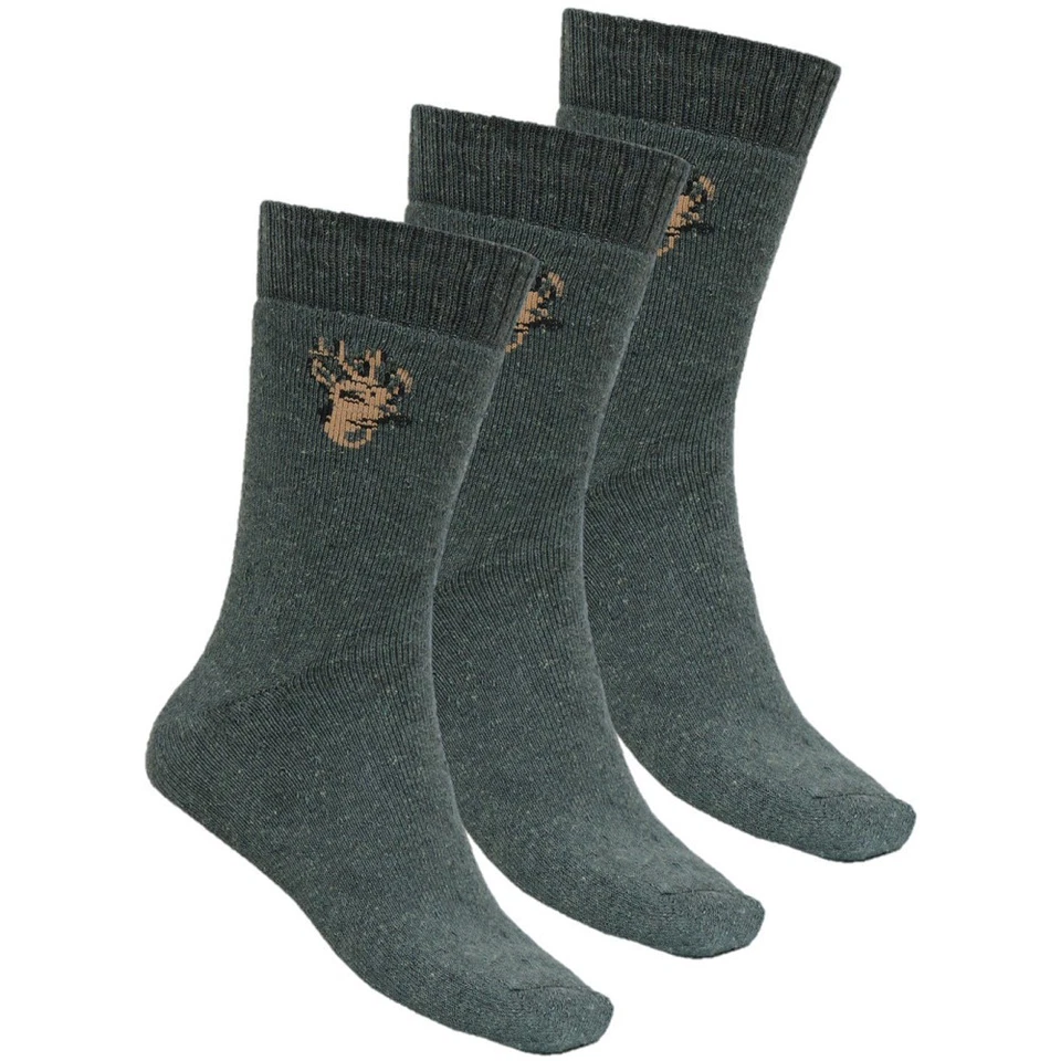 La Chasse ® hunting socks with motif "Roebuck" in 3-pack hunting socks by Oefele - Image 1 of 3