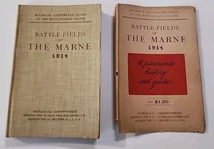 Vtg 1919 Michelin WW1 Battlefield Guide THE MARNE VOL. 1 Maps Photos Dust Jacket - Bild 1 von 19