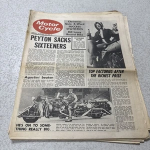 6 x Motor Cycle 1971 Newspapers - Picture 1 of 6