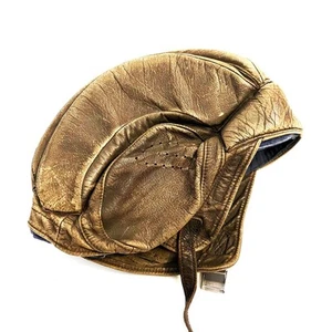 Vintage Original Schweizer Militär Leder Tanker Helm Kalter Krieg Ära 50er-80er Jahre - Bild 1 von 10