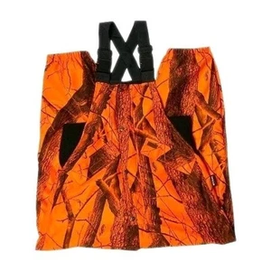 Vintage Woolrich Bibs Overalls Men’s Size L Orange Real Tree Camo Insulated - Picture 1 of 7