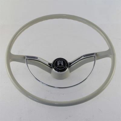 Steering Wheel with Horn Button Ring For 1962-1971 Volkswagen Models Gray - Image 1 of 4