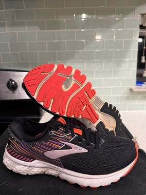 Brooks Adrenaline GTS 19 Sneakers Women's 7  B Narrow Purple Black - Image 1 of 4