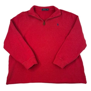 Polo Ralph Lauren 1/4 Zip Pullover Estate Rib Lachs Rot Gr. XXL - Bild 1 von 7
