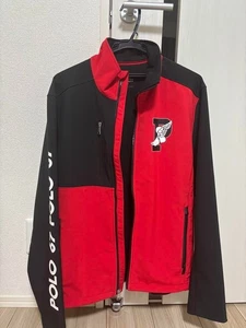 Polo Ralph Lauren P-Wing Men's Jacket Outerwear Polo 67 Logo Full Zip Red Black - Picture 1 of 7