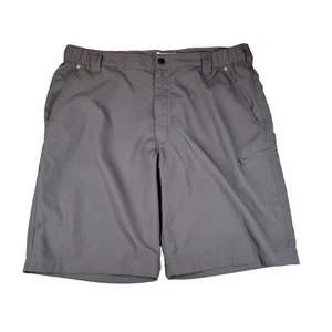 Wrangler Authentics Shorts Mens 36 Gray Outdoor Utility Flat Front Polyester - Picture 1 of 12