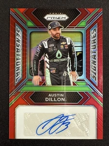 Austin Dillon Auto 2024 Panini Prizm Sensational Signatures Red Prizm /99 #SS-AD - Picture 1 of 11
