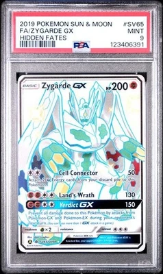 PSA 9 ZYGARDE GX SV65 HIDDEN FATES SUN & MOON SHINY VAULT POKEMON MINT - Image 1 of 2