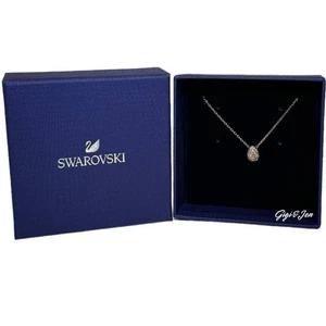 Swarovski tear drop necklace Rose Gold New in box - Picture 1 of 10