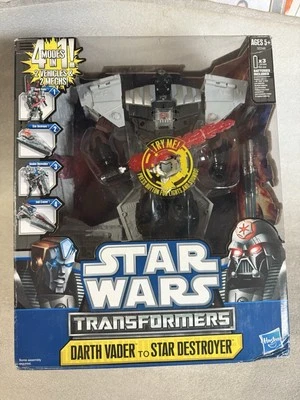 Transformers Star Wars Crossovers Darth Vader / Star Destroyer Hasbro 2011 New - Image 1 of 3