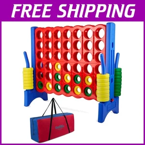 Gioco Gigante 4 in Fila - Divertimento da Interno/Esterno - Durevole - Foto 1 di 8