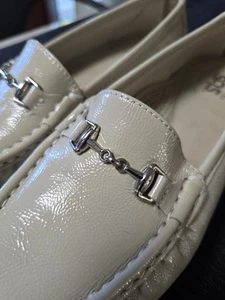 SAS Tripad Metro bequeme Horsebit taupe Lackleder Halbschuhe Damengröße 7W - Bild 1 von 7