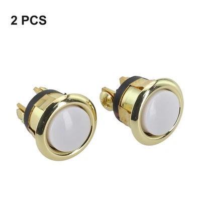 Standard Size Replacement Doorbell Button Copper and Iron Material Gold Color - Image 1 of 4
