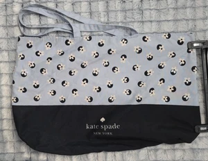 Bolso de mano grande Kate Spade New York azul claro floral y negro - Imagen 1 de 2