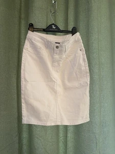 Vero Moda White Denim Skirt Size M - Picture 1 of 3