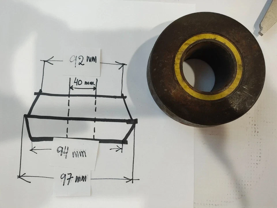 Wheel Balancer centering Dual taper Collet 40 mm Shaft Hunter from 92 to 97 mm - Image 1 of 3