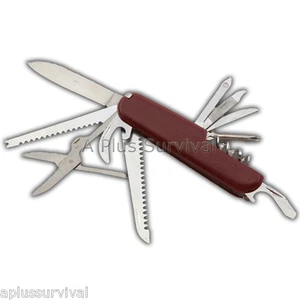 Cuchillo de bolsillo estilo 17 funciones herramienta de supervivencia múltiple - Imagen 1 de 1