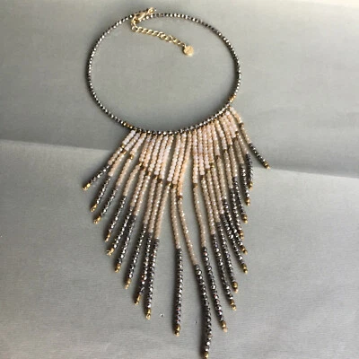 Многоцветное колье с бахромой из бисера Nakamol Design 17 дюймов с удлинителем Nakamol Design  - Изображение 1 из 4