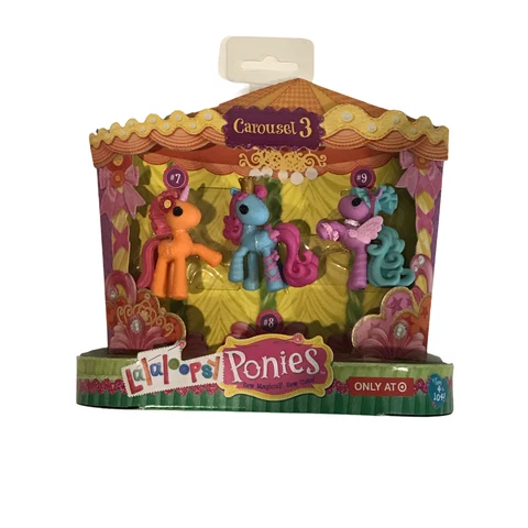 NEW Lalaloopsy Minis Ponies Target Exclusive Carousel 3 Lot of 3 Horses Cover
