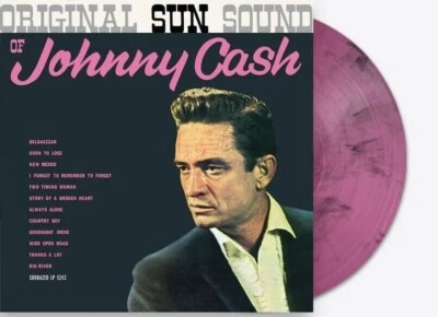 Johnny Cash : Original Sun Sound Of Johnny Cash (Pink/Black Swirl Vinyl LP) NEW - Image 1 of 4
