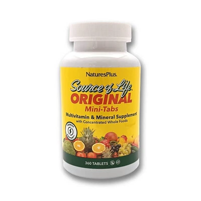 NATURE'S PLUS Natures Plus Source of Life Mini-Tabs 360 Mini-Tabletten (375g), 23,97€/100g