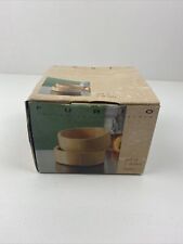New Old Stock 1995 Furio Contemporary Casuals Set of 2 Wooden Bowls Natural