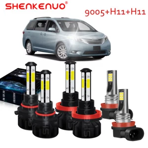 Para Toyota Sienna 2011-2018 Combo Faros LED + Bombillas de luces antiniebla - Imagen 1 de 17
