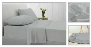 US Queen Size All Bedding Items 1000 TC Hotel Style Egyptian Cotton Solid Colors