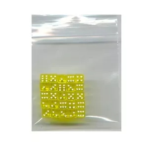 NEW Dice Set of 25 D6 (5mm TINY) - Translucent Yellow - Picture 1 of 1