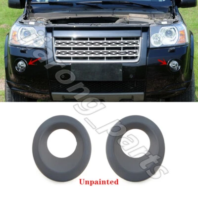 Un par de cubiertas de embellecedor de bisel de luz antiniebla sin pintar para Land Rover LR2 2008-2012 Foto 1 de 4