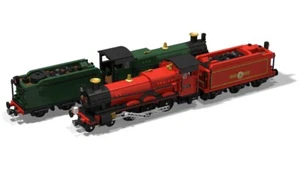 Instrukcja PDF Lokomotywa parowa Hogwart Express 7595 Hall Class 4900 MOC LEGO© Klocki - Zdjęcie 1 z 13