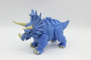 Mattel Imaginex Triceratops Roars and Head Thrusts Out Blue - Imagen 1 de 2