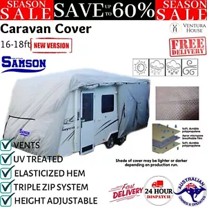 Samson Heavy Duty Caravan Cover 16-18ft UV Treated Waterproof Camper Covers New - Picture 1 of 12