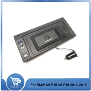 Wireless Car Charger Pad 15W Fast Phone Charger For BMW X5 F15 X6 F16 2014-2018 - Photo 1 sur 11