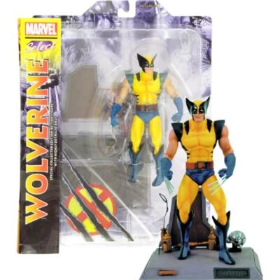 Action figure X-Men Wolverine yellow uniform Marvel select 16 cm by Diamond toys - Immagine 1 di 4