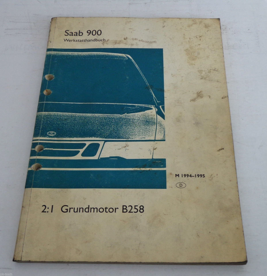 Manual de Taller Saab 900 Motor Grund B258 Año Modelo 1994 -1995 - Imagen 1 de 1