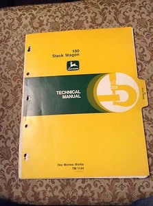 John Deere Technical REPAIR SHOP SERVICE Manual for 100 Stack Wagons (TM-1144) - Picture 1 of 3
