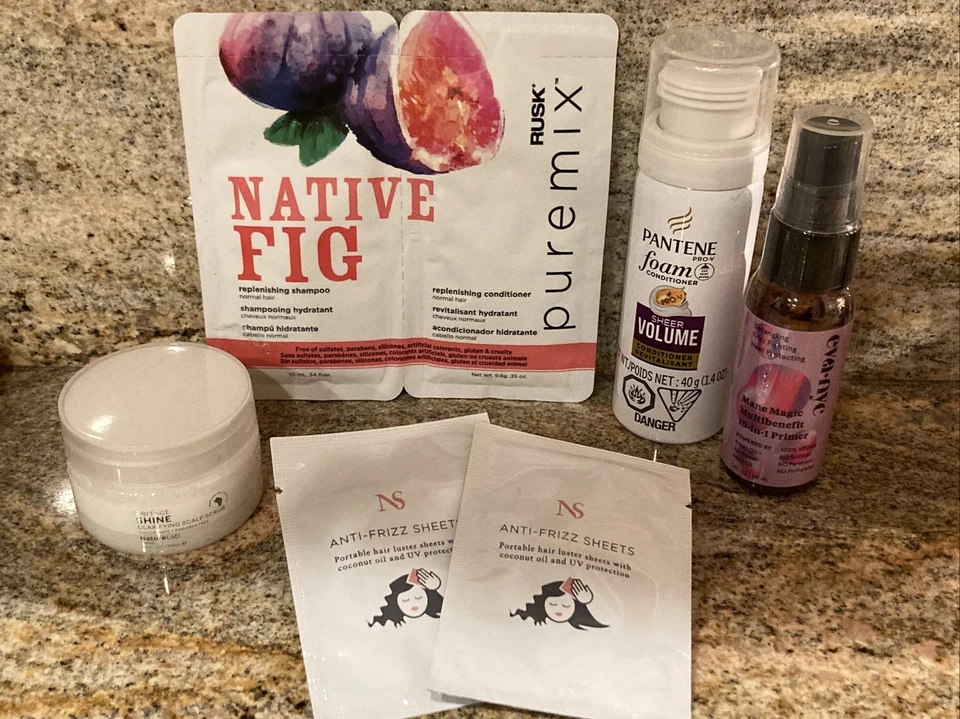 HUGE Hair Sample Lot! Rusk, NS Sheets x 2, Nature Lab, Pantene, Eva-NYC Primer! - Image 1 of 4
