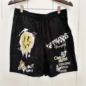 Pantalones cortos para hombre Shein talla S negros gimnasio atléticos nuevos sin etiquetas - Imagen 1 de 3