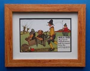 GOLF PRINT COMICAL - M - Picture 1 of 2