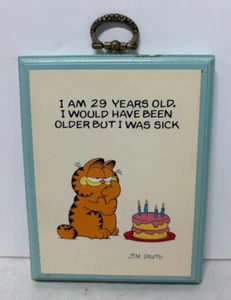Vintage Garfield 1983 Enesco Wall Plaque I am 29 years old. - Picture 1 of 3
