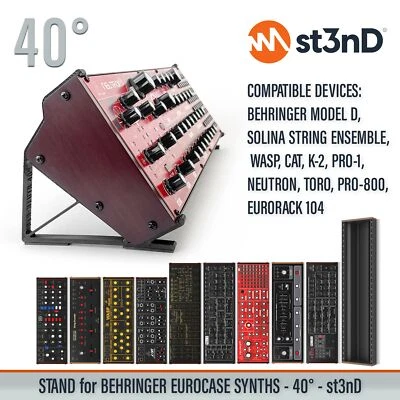 STÄNDER für BEHRINGER 70PS/80PS EURORACK CASE SYNTHESIZER - 40° - Bild 1 von 4